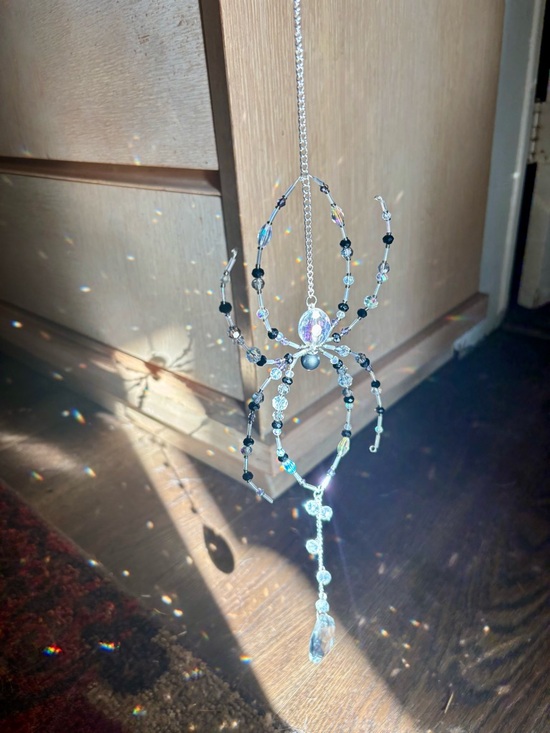 Jewelry - Crystal Beaded Spider Suncatcher